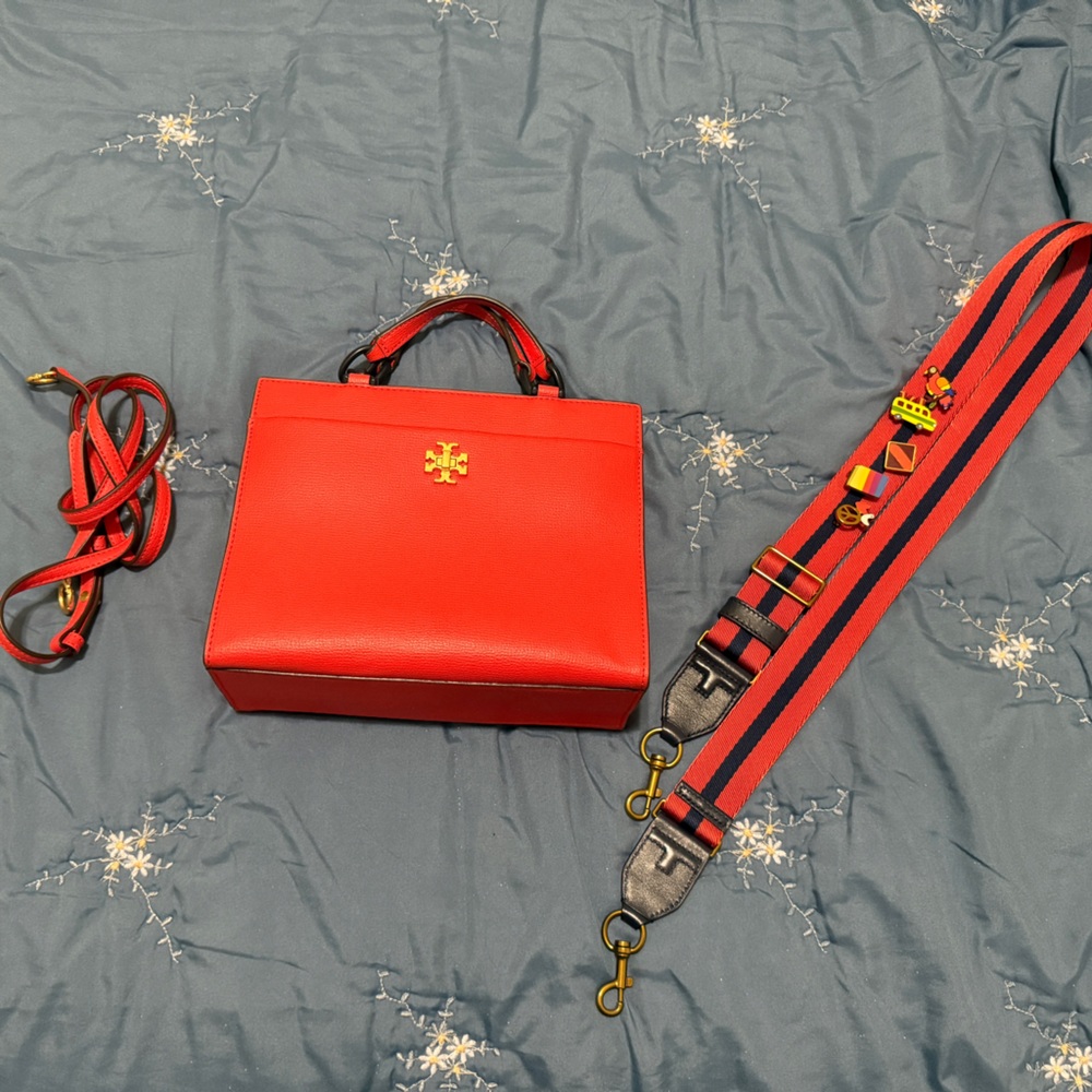 Orange Tory Burch Kira Small Tote